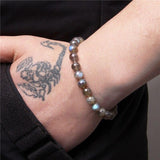 Bracelet Pierre Labradorite pour Homme en Perles - Mon Bracelet Homme
