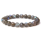Bracelet Pierre Labradorite pour Homme en Perles