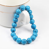 Bracelet Pierre Turquoise Véritable Pour Homme (Perle) - Mon Bracelet Homme