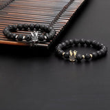Bracelet Pierres de Lave Homme Indétrônable - Mon Bracelet Homme