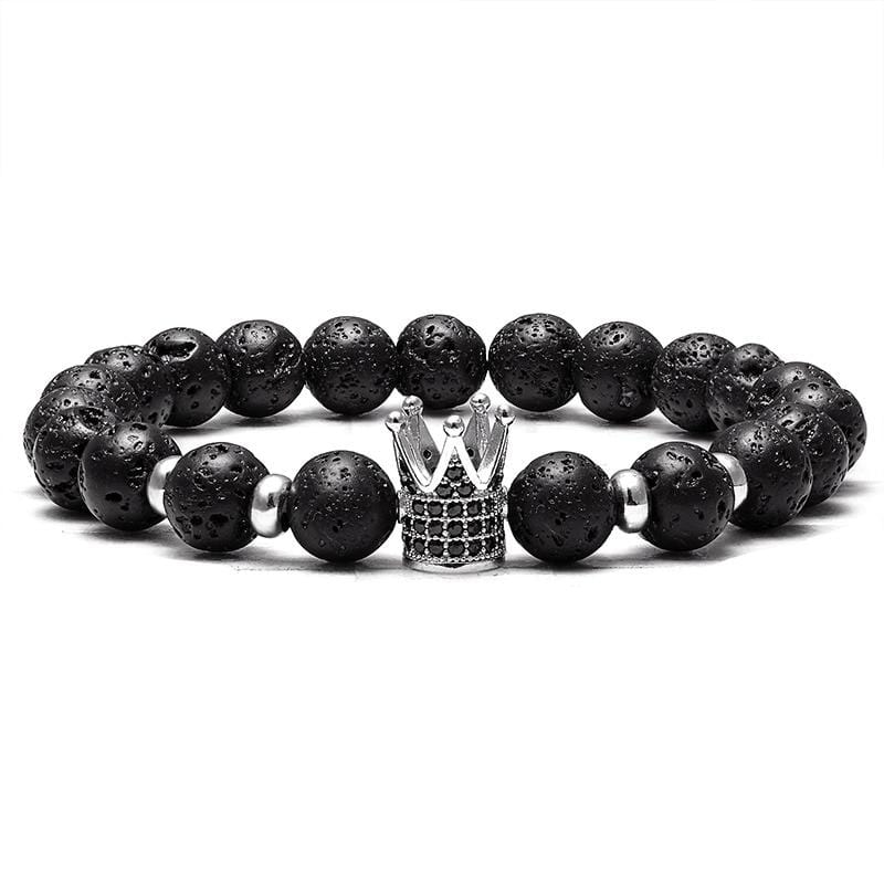 Bracelet Pierres de Lave Homme Indétrônable - Mon Bracelet Homme