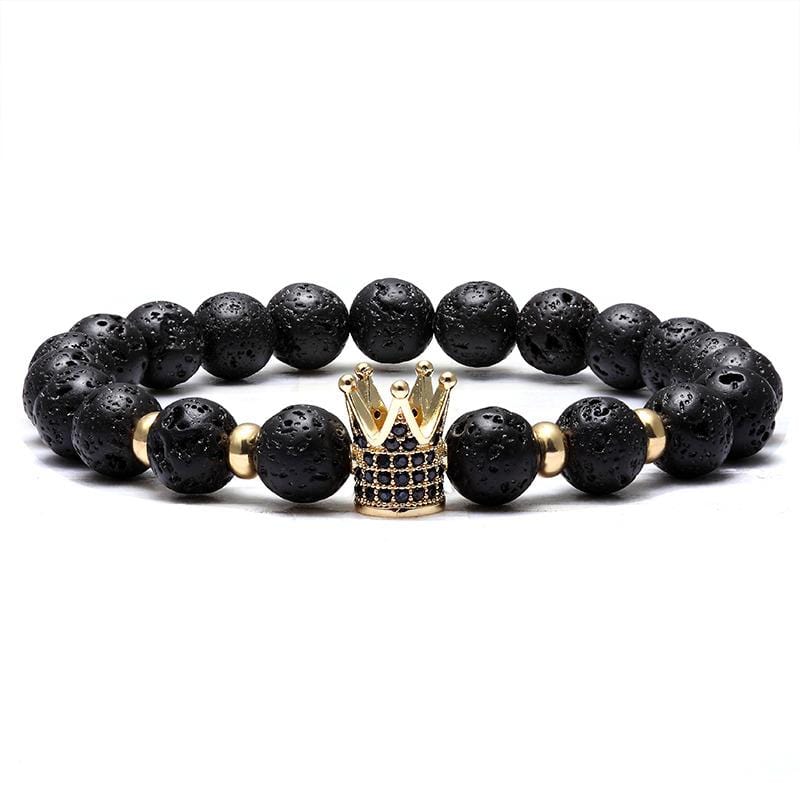 Bracelet Pierres de Lave Homme Indétrônable - Mon Bracelet Homme