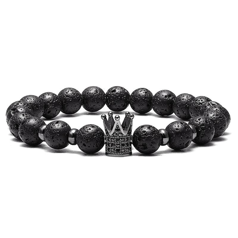 Bracelet Pierres de Lave Homme Indétrônable - Mon Bracelet Homme