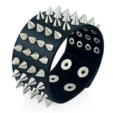 Bracelet Pique Gothique en Cuir - Mon Bracelet Homme