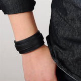 Bracelet Poignet de Force en Cuir - Mon Bracelet Homme