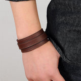 Bracelet Poignet de Force en Cuir - Mon Bracelet Homme