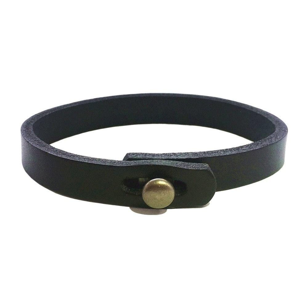 Bracelet Réglable Discret En Cuir Véritable Pour Homme - Mon Bracelet Homme