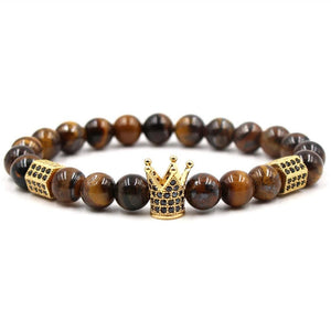 Bracelet couronne oeil de tigre