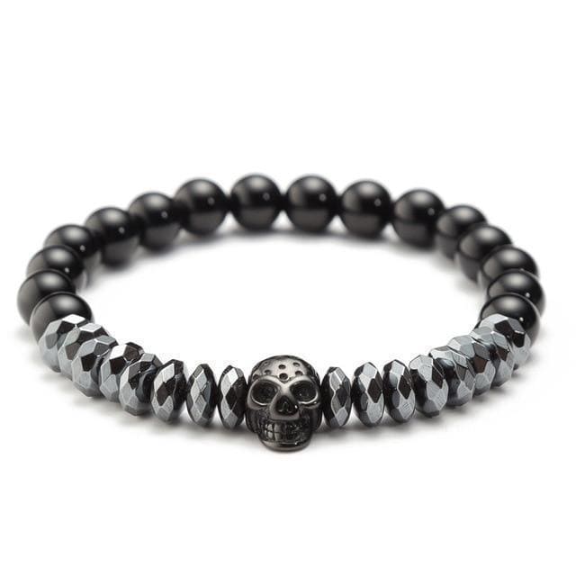 Bracelet Double Tête De Mort Homme | Mon Bracelet Homme