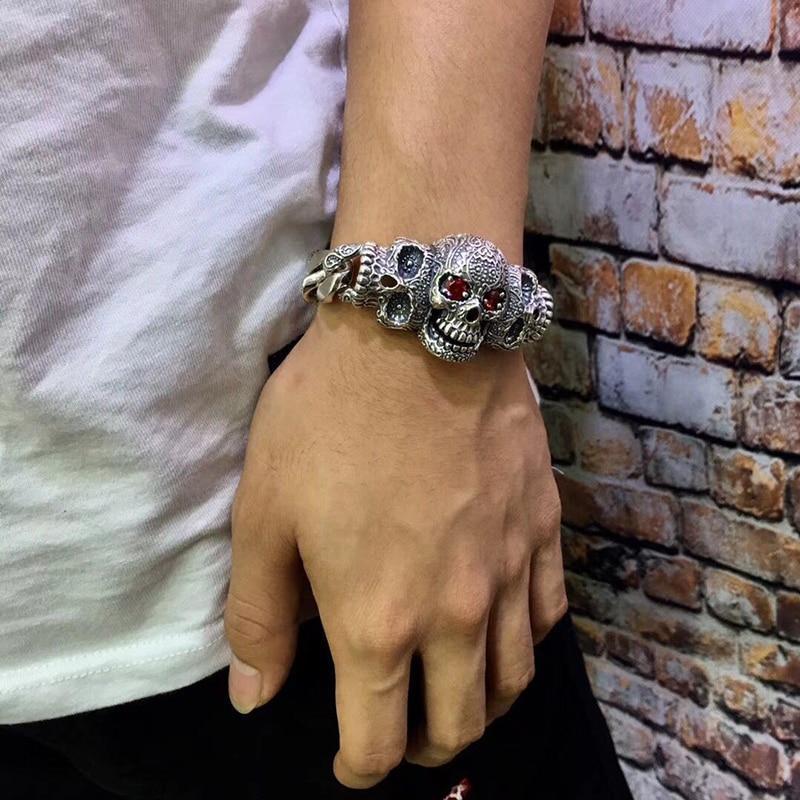 Bracelet Tête De Mort Luxe | Mon Bracelet Homme