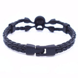 Bracelet Tête De Mort Marque En Cuir | Mon Bracelet Homme