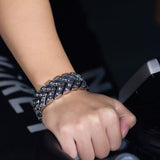 Bracelet Biker Tête de Mort Homme en Acier | Mon Bracelet Homme