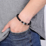 Bracelet Shamballa En Tête De Mort | Mon Bracelet Homme