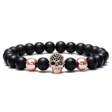 Bracelet Tête De Mort Shamballa en Perles-Mon Bracelet Homme