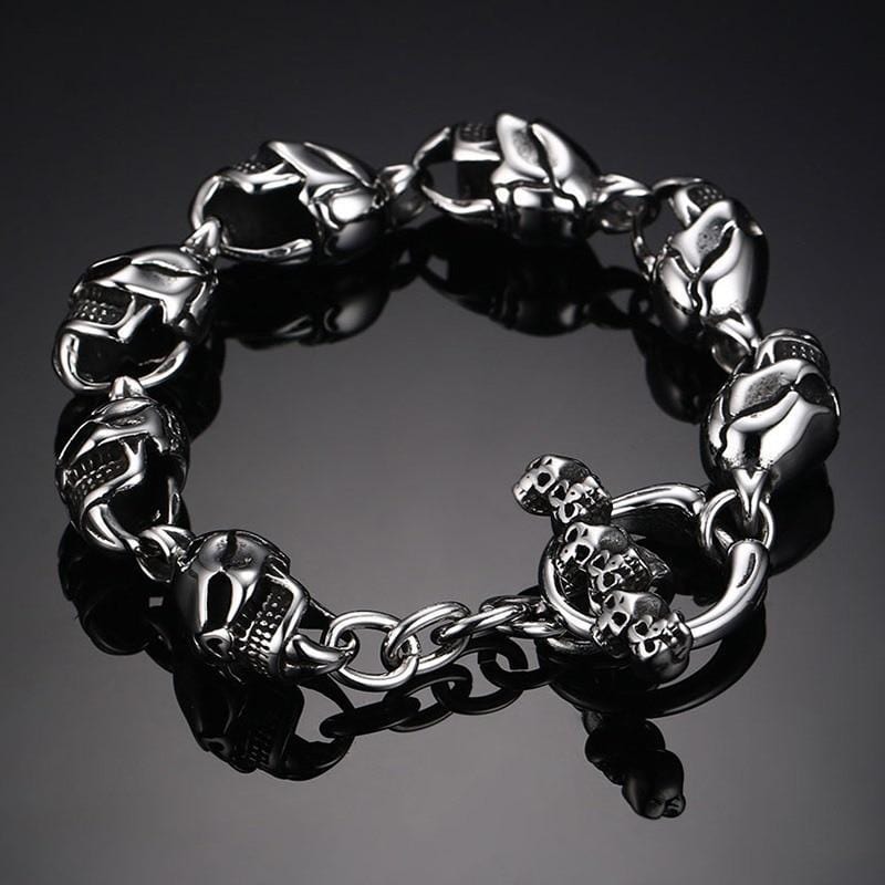 Bracelet Breloque Tête De Mort | Mon Bracelet Homme