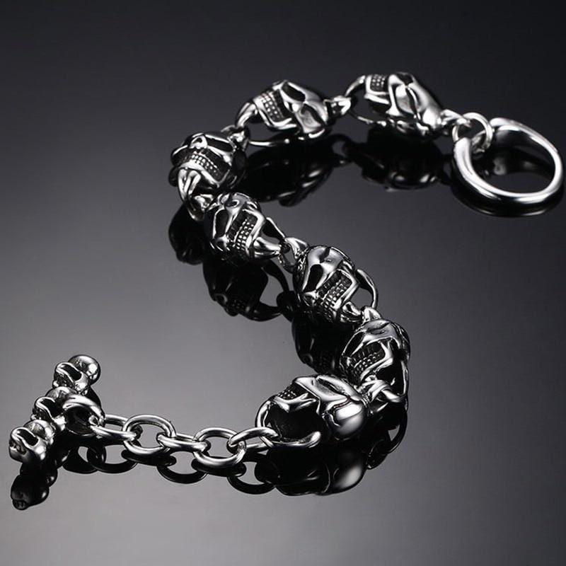 Bracelet Breloque Tête De Mort | Mon Bracelet Homme