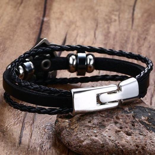 Bracelet Cordon Tête de Mort | Mon Bracelet Homme
