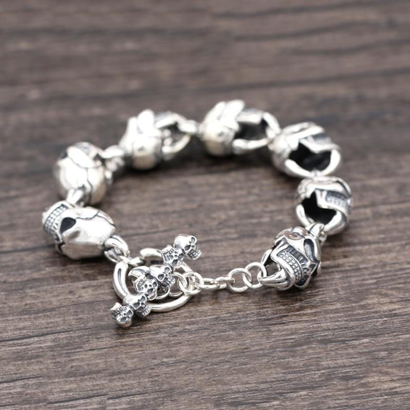 Bracelet Gothique Tête De Mort | Mon Bracelet Homme