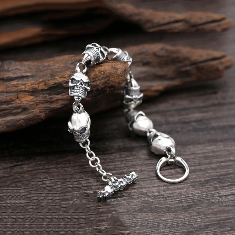 Bracelet Gothique Tête De Mort | Mon Bracelet Homme