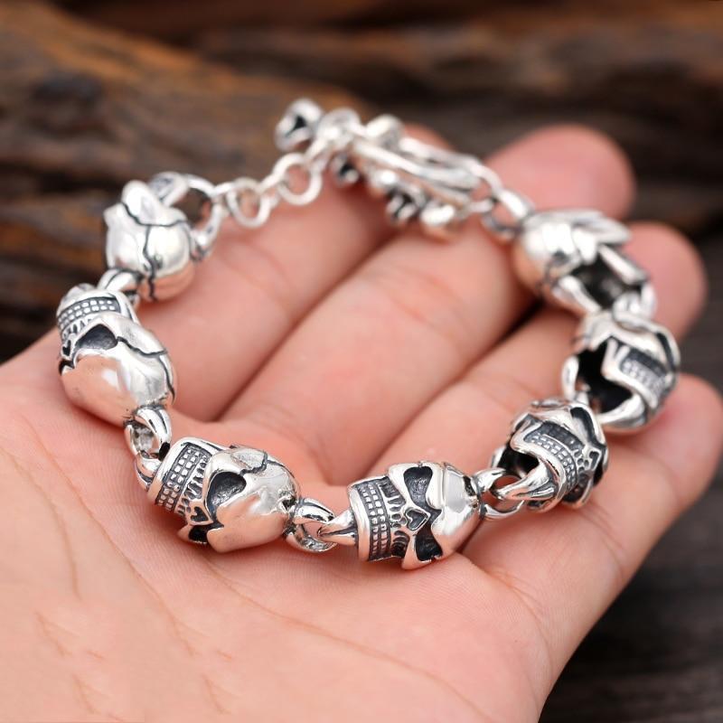 Bracelet Gothique Tête De Mort | Mon Bracelet Homme