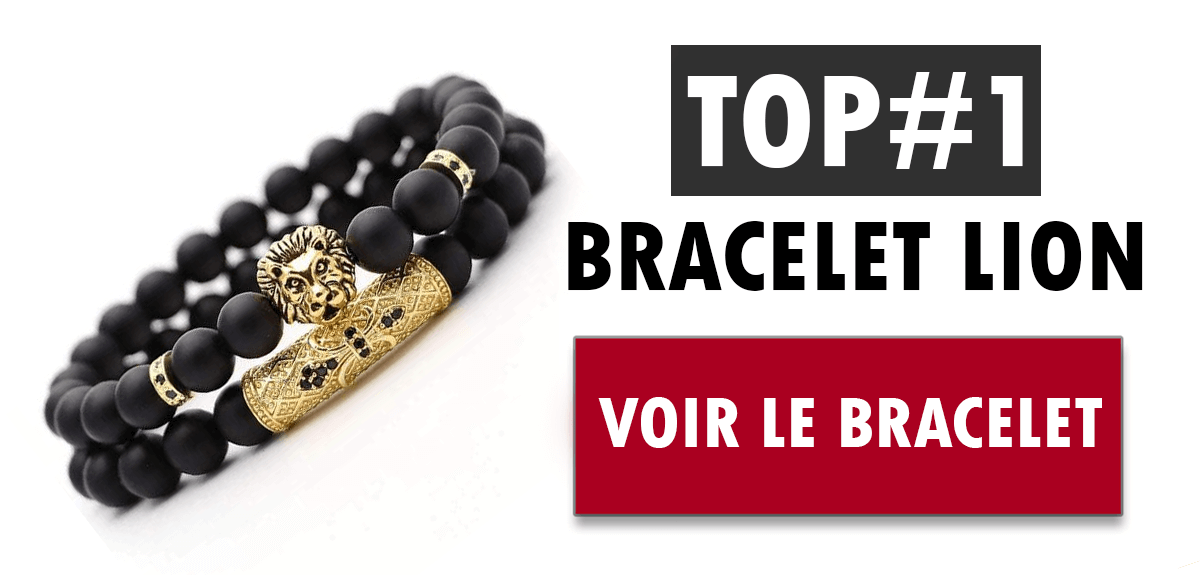 Bracelet lion top 1 pour homme