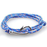 Bracelet Hameçon bleu