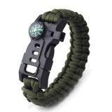 Bracelet Survie multifonctions (Paracorde) vert