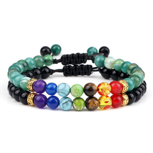 Ensemble De Bracelets 7 Chakras Pour Homme En Perles Moses-Mon Bracelet Homme