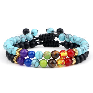 Ensemble De Bracelets 7 Chakras Pour Homme En Perles Zyair-Mon Bracelet Homme