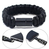 Bracelet Survie USB type C en Paracorde-Mon Bracelet Homme