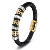 Bracelet Tressé Homme Luxe cuir