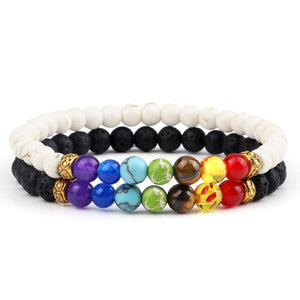 Ensemble De Bracelets 7 Chakras Pour Homme En Perles Corey-Mon Bracelet Homme