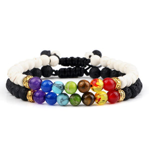 Ensemble De Bracelets 7 Chakras Pour Homme En Perles Dayton-Mon Bracelet Homme