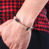 Bracelet Ancre Hope Love en Corde - Mon Bracelet Homme