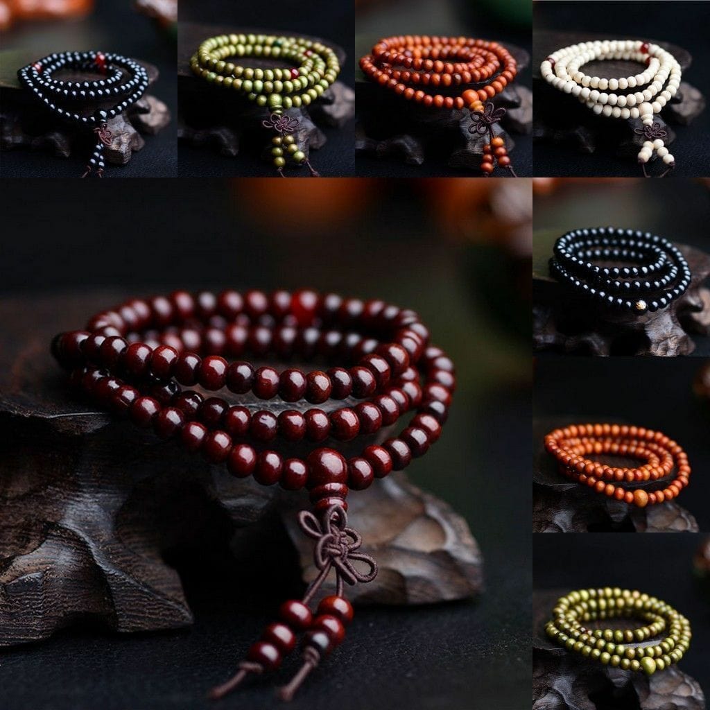 Bracelet Bouddhiste en Perles de Bois pour Homme - Mon Bracelet Homme