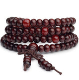 Bracelet Bouddhiste en Perles de Bois pour Homme