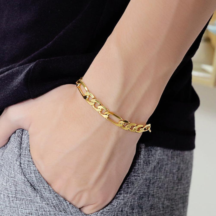 Bracelets cubains en acier inoxydable pour hommes, bracelet à maillons Bracelets cubains en acier inoxydable pour hommes, bracelet à maillons