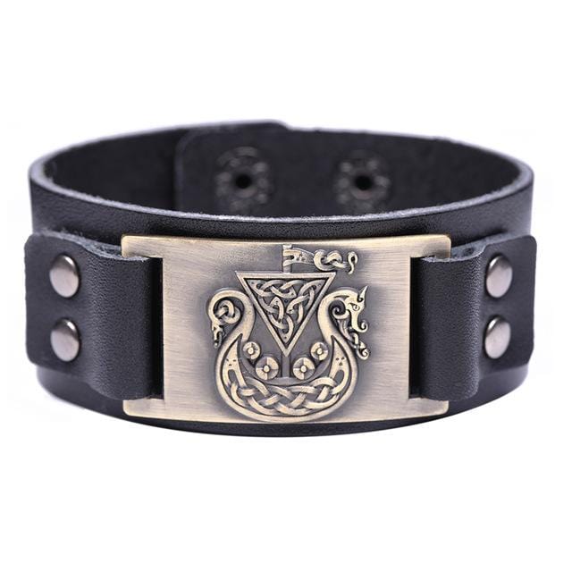 Bracelet de Force Bijou Viking en Cuir - Mon Bracelet Homme