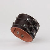 Bracelet de Force Homme Boutons-Pression en Cuir - Mon Bracelet Homme