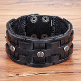 Bracelet de Force Homme Design Moderne en Cuir - Mon Bracelet Homme