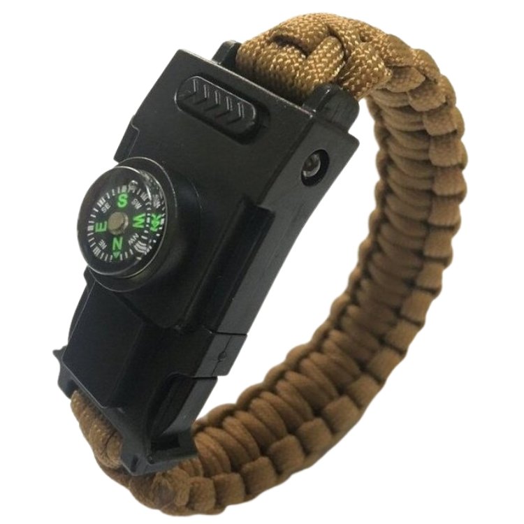 Bracelet de Survie en Paracorde Avec Boucle en Plastique et Lumière LED Rogelio - Mon Bracelet Homme