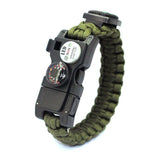Bracelet de Survie en Paracorde Avec Sifflet Lumière LED et Boussole Harlem - Mon Bracelet Homme