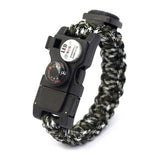 Bracelet de Survie en Paracorde Avec Sifflet Lumière LED et Boussole Mohammad - Mon Bracelet Homme