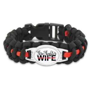 Bracelet de Survie en Paracorde Firefighter Wife - Mon Bracelet Homme