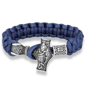Bracelet de Survie Marteau de Thor Paracorde Bleue - Mon Bracelet Homme