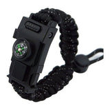 Bracelet de Survie Réglable en Paracorde Avec Lumière LED Sifflet et Boussole Carson
