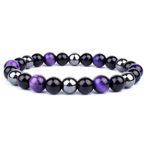 Bracelet Homme En Hématite Naturelle – Bijou Masculin élégant, Cadeau Anniversaire, Mariage Ou Quotidien - 1