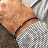 Bracelet Fin En Lapis Lazuli Pour Homme - Mon Bracelet Homme