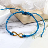 Bracelet infini Bleu Foncé en Corde Tressée - Mon Bracelet Homme