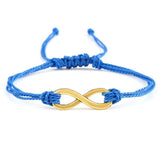 Bracelet infini Bleu Foncé en Corde Tressée - Mon Bracelet Homme